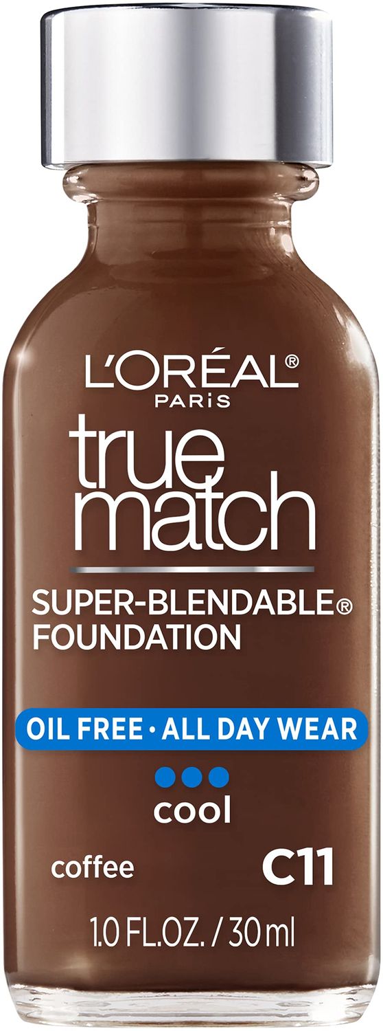 L&#39;Oreal Paris Makeup True Match Super-Blendable Liquid Foundation, Coffee C11, 1 Fl Oz,1 Count