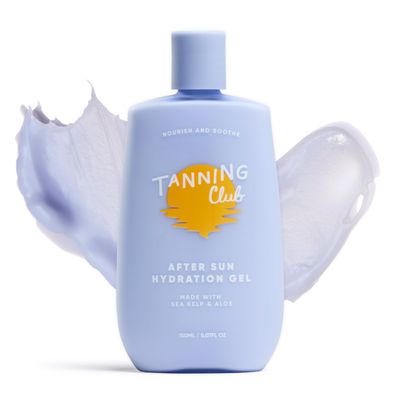 Tanning Club After Sun Hydration Gel - Aloe Vera Lotion for Sunburn &amp; Sea Kelp Gel for Cooling, Soothing, and Hydrating Sun-Kissed Skin - Tan Extender &amp; Sunburn Relief - 150 ml