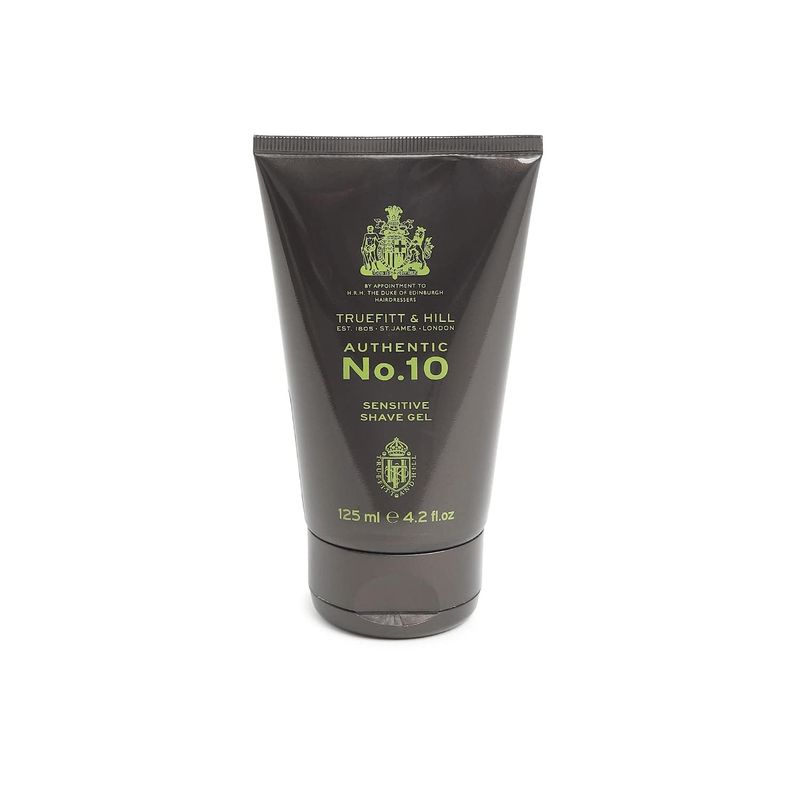 Truefitt &amp; Hill Sensitive Shave Gel - No. 10 - Traditional Formula to Reduce Redness, and Swelling, Soothes and Calms Irritated Skin and Razor Burn for a Gentle Cooling Shave - 4.2 oz.