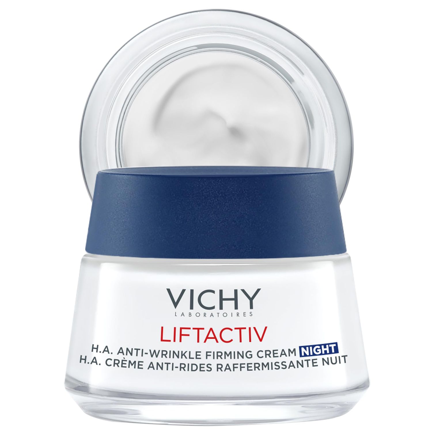 Vichy LiftActiv Supreme Night Cream, Anti Aging Face Cream with Vitamin C &amp; Rhamnose to Firm &amp; Brighten, Suitable for Sensitive Skin