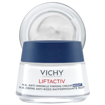 Vichy LiftActiv Supreme Night Cream, Anti Aging Face Cream with Vitamin C &amp; Rhamnose to Firm &amp; Brighten, Suitable for Sensitive Skin