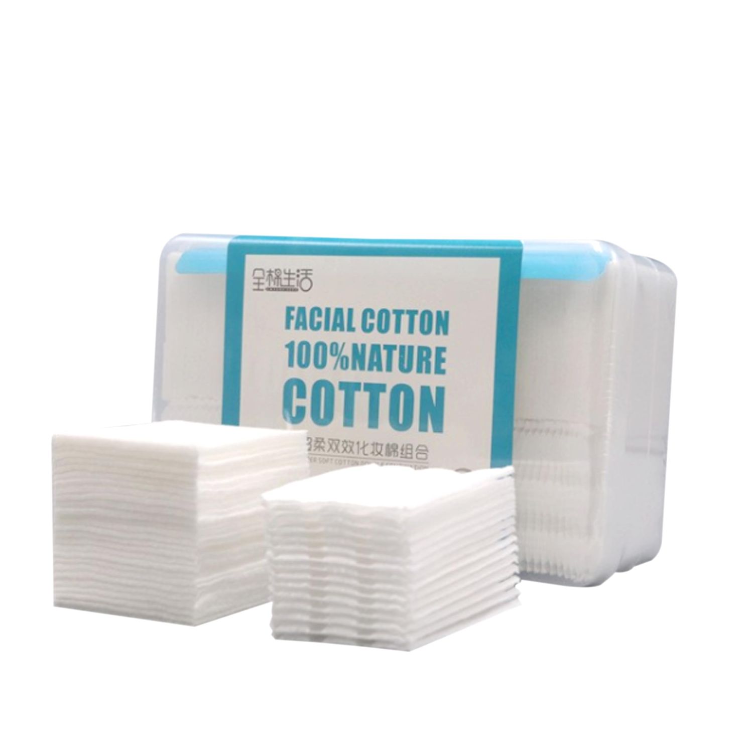 JOYCARE Skin Care Cotton Pads Set - Lint-Free, Multi-Purpose Cotton Squares, 60 Makeup Remover Cotton Pad and 450 Toner Pads, Ideal for Daily Use