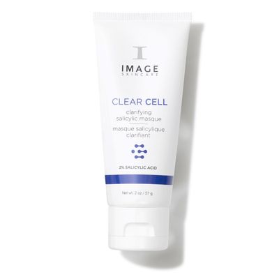 IMAGE Skincare, CLEAR CELL Clarifying Salicylic Masque, Exfoliating Kaolin Clay Facial Mask with Mattifying Effect, Targets Acne Prone Skin, 2oz