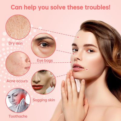 Ice Roller for Face and EyeIce Cube Roller Massager for Skin Women Care Tools, Naturally Conditioning De-Puff Eye Bags, Reduce Migraine Pain Reusable Massage Silicone Ice Mold Pink