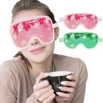 ZNCUETD Ice Eye Mask Gel Eye Mask Cooling 2 Packs Reusable Cold Eye Mask for Dark Circles and Puffiness, Cold Compress Eye Ice Pack for Dry Eyes, Migraine, Stress Relief Christmas Gift