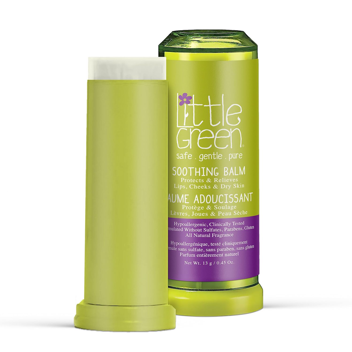 Little Green Soothing Balm, Moisturizing Balm for Baby and Kids Chapped Lips, Cheeks &amp; Dry Skin