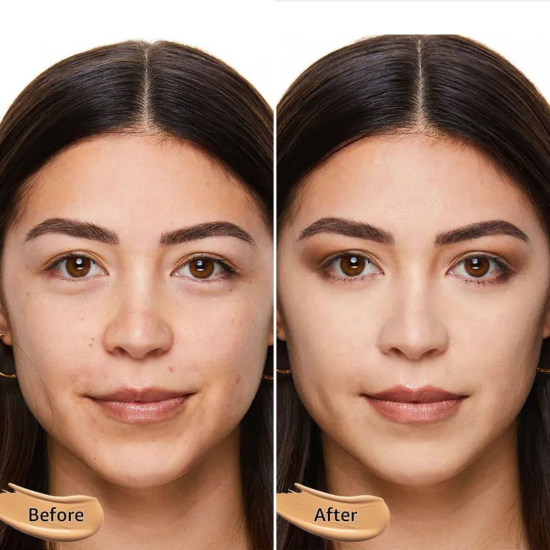OETUIOW Mushroom Head Air Cushion CC Cream - BB Cream Face Makeup Foundation for Mature Skin Moisturizing Concealer Brighten Long-Lasting, Even Skin Tone for All Skin Types, Natural Color