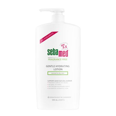 Sebamed Fragrance-Free Gentle Hydrating Lotion Ultra Mild Dermatologist Recommended Moisturizer for Normal To Dry Sensitive Skin 33.8 Fluid Ounces (1 Liter)