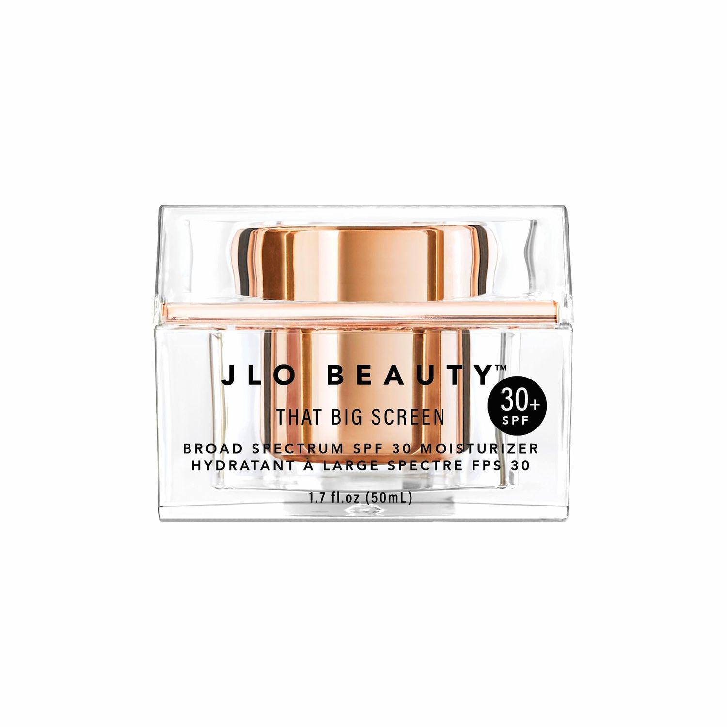 JLO BEAUTY That Big Screen Broad Spectrum SPF 30 Moisturizer | Hydrates, Protects, Luminizes, Soothes For Smooth, Dewy &amp; Glowing Skin | 1.7 Fl Oz