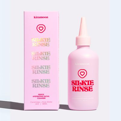 Kiramoon Face Wash Silkie Rinse Hydrating Gentle Face Cleanser for Dry or Sensitive Skin - Hydrating Makeup Remover &amp; Face Wash w/Ceramides &amp; Squalane