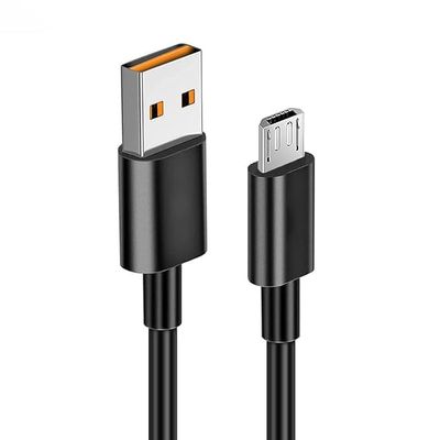 USB Micro Charging Cord 6.6ft Fit for Simplehuman Mirror 5" 8" Round Lighted Makeup Mirror - Black