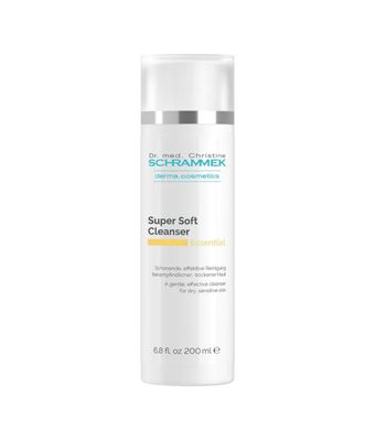 Super Soft Cleanser (6.8 fl oz) - Gentle, Effective Cleanser for Dry &amp; Sensitive Skin - Make-Up Removal - Natural Ingredients - No Parabens - Face Cleanser - Face Wash - Skin Care - Dr. Schrammek