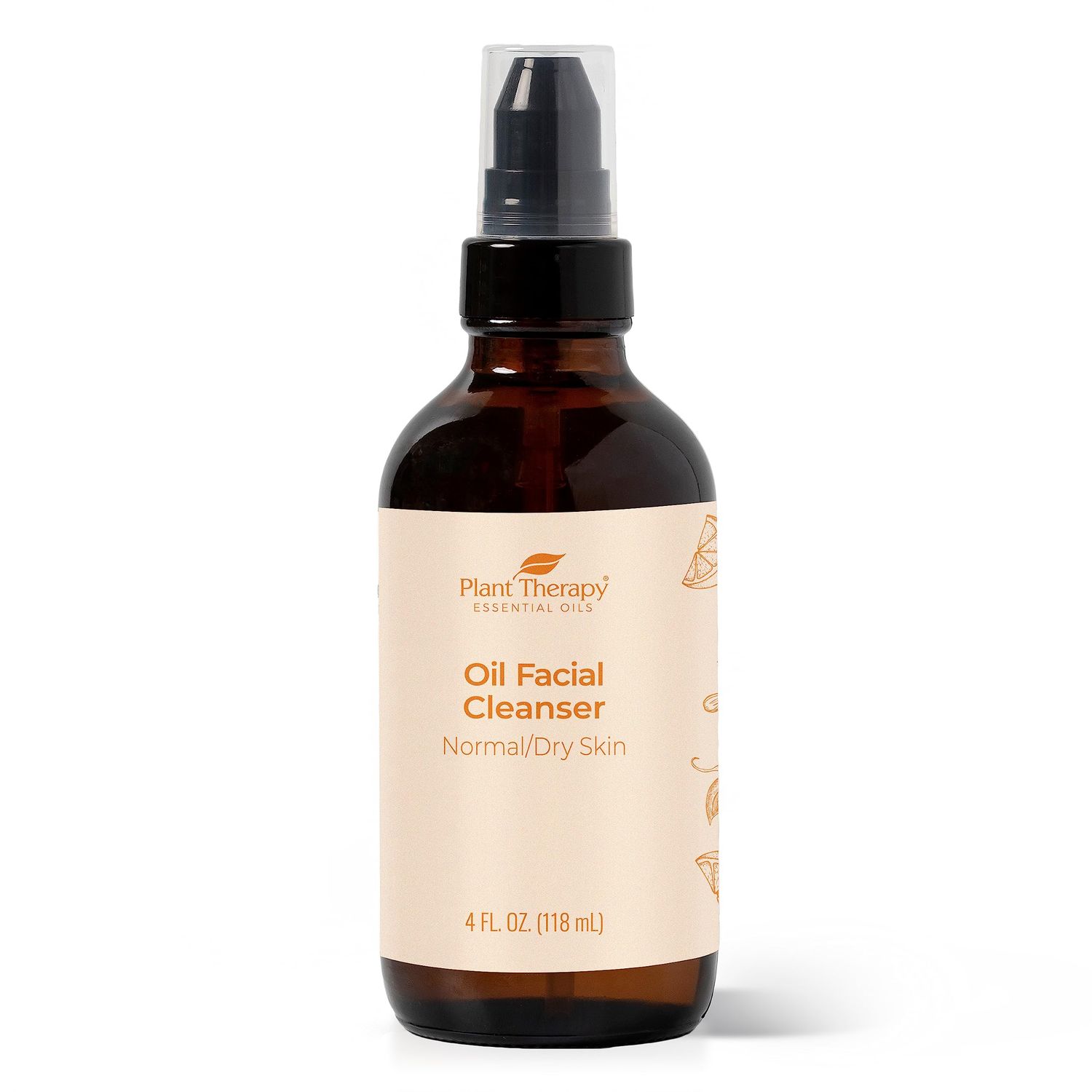 Plant Therapy Oil Facial Cleanser for Normal/Dry Skin 4 oz, Gently Removes Dirt, Makeup &amp; Other Impurities