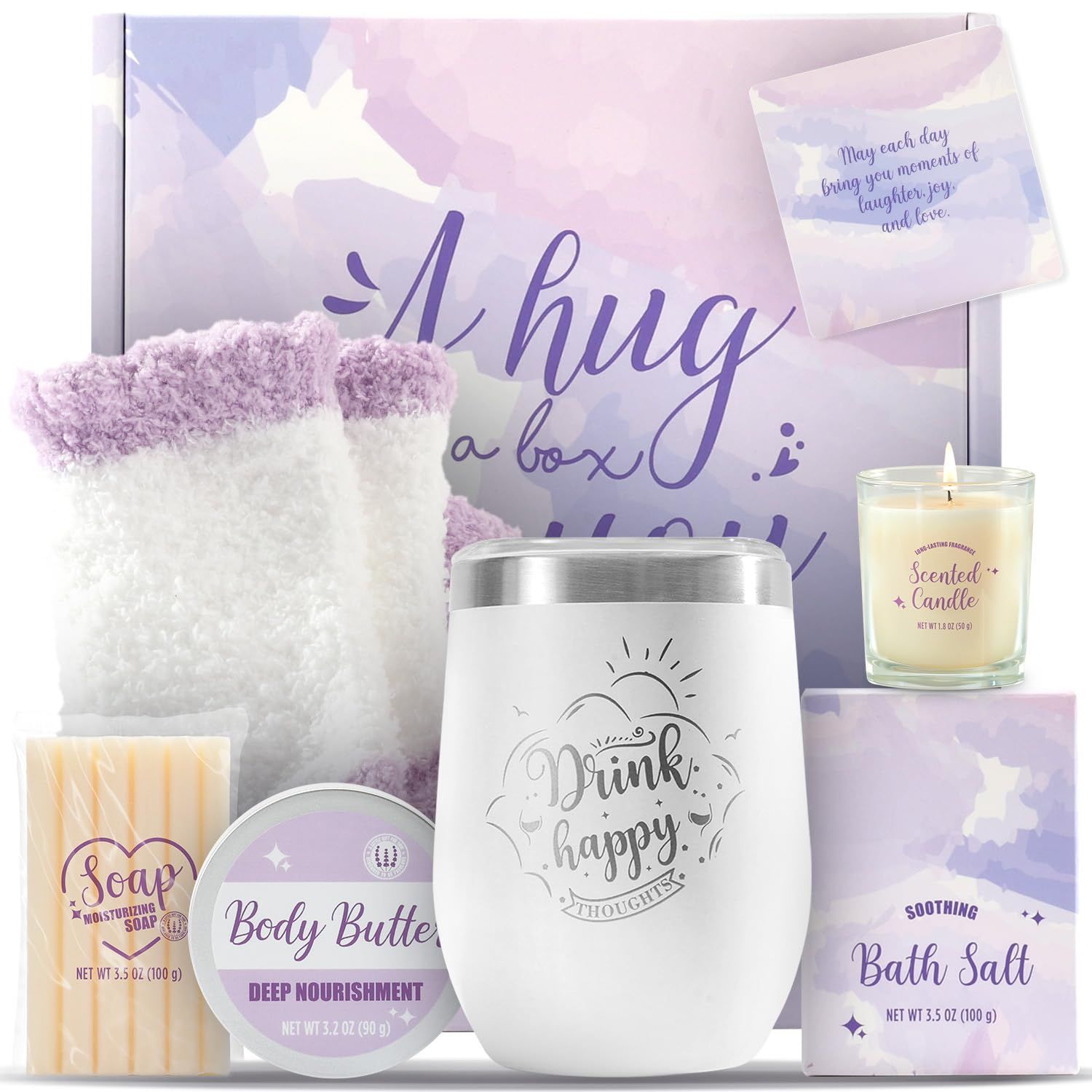 Self Care Gifts for Women BODY &amp; EARTH Womens Christmas Gifts, Self Care Gifts, Birthday Gifts for Women 6pcs Self Care Gift Basket, Spa Gifts for Women, Christmas Gifts for Women 2024
