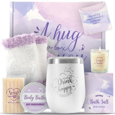 Self Care Gifts for Women BODY &amp; EARTH Womens Christmas Gifts, Self Care Gifts, Birthday Gifts for Women 6pcs Self Care Gift Basket, Spa Gifts for Women, Christmas Gifts for Women 2024