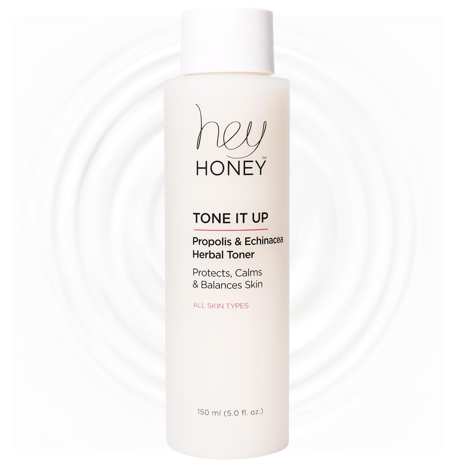 Hey Honey Skincare Tone It Up Propolis &amp; Echinacea Water Herbal Face Toner | Effective 3-in-1 Moisturizing, Soothes &amp; Protects | Deep Pores Skin pH Balance | 5.0 oz.
