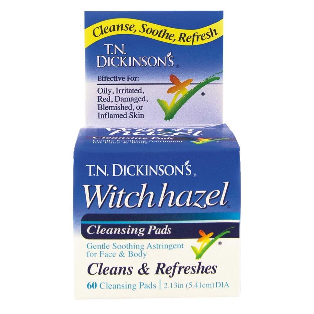 T.N. Dickinson&#39;s Witch Hazel Cleansing Pads, 60 Count