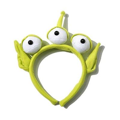 Miuion Alien Headband for Stretchy Plushy Hair Accessories for Face Washing Shower Beauty Skincare Cosplay Party Gift (1 Pcs)