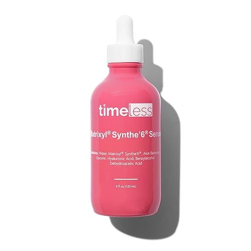 Timeless Skin Care Matrixyl Synthe6 Serum - Face Serum for Skin Care - Matrixyl Serum with Hyaluronic Acid for Skin Hydration - Personal Care Skin Serum - 4 oz