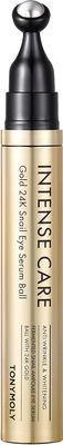 TONYMOLY Intense Care 24K Gold Snail Eye Serum | Anti-Aging, Brightening, For Puffiness and Wrinkles, 20ml