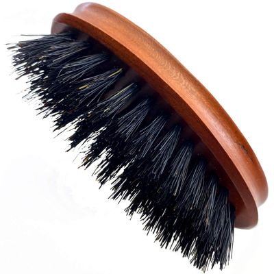 Murai by Giorgio GM4F Firm Boar Bristle Beard Brush - Travel Brush for Beard Care from the Murai Beard Kit for Men - The Refined Boar Bristle Brush for Mens Skin Care and Mens Grooming