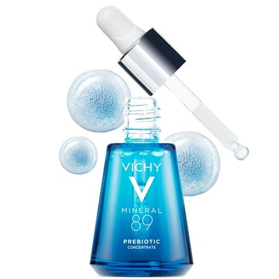 Vichy Mineral 89 Prebiotic Defense &amp; Recovery Concentrate, Niacinamide Serum For Face, Skin Barrier Repair Seum With Antioxidants, Pore Minimizer &amp; Hydrating Serum For Dull, Dry Skin