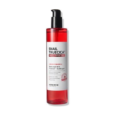 SOME BY MI Snail Truecica Miracle Repair Toner - 4.6Oz, 135ml - Made from Snail Mucin for Sensitive Skin - Daily Repair Face Toner with Skin Texture and Pigmentation Care - Korean Skin Care