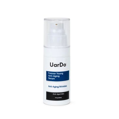 Uardo Forever Young Anti-Aging Serum 1 Fl Oz / 30 ml - usn103 | For Wrinkles, Fine Lines | Increases Skin Firmness | With Antioxidants &amp; Peptides | For Women and Men
