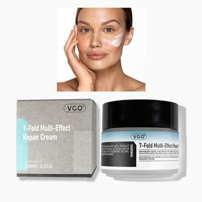 VGO Moisturizer Face Cream, 7-Fold Multi-Effect Repair Facial Cream, Daily Repair Moisturizer for Body and Face - Perfect for Every Skin Type 100ml / 3.53oz