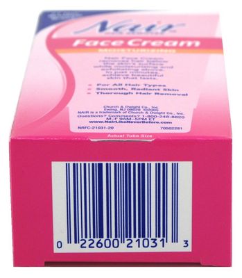 Nair Hair Remover Moisturizing Face Cream