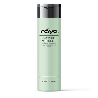 RAYA Camphor Astringent (204) - Facial Toner for Oily and Break-Out Skin, Dries Up Blemishes and Controls Excessive Oiliness, Made with Camphor and Eucalyptus, Skin Essence for Acne Prone Skin, 8 oz