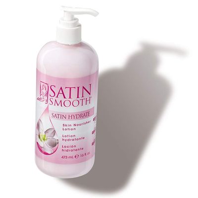 SATIN SMOOTH Hydrate Skin Nourisher Lotion, Post Waxing Treatment, Daily Moisturizer 16 oz