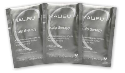 Malibu C Scalp Therapy Wellness Remedy - Scalp Care Remedy Packet to Soothe &amp; Moisturize Dry Scalp - Restores Manageability with Vitamin C and Zinc Gluconate (3 Packets)