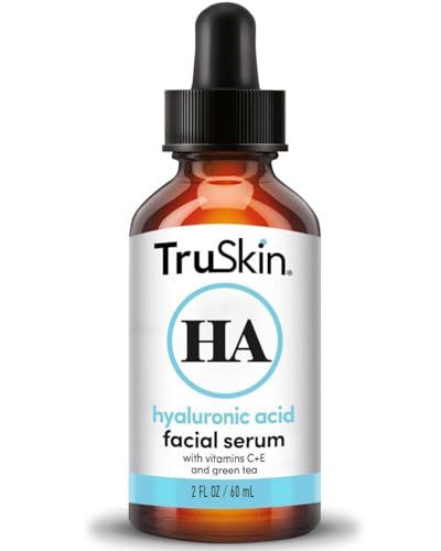 TruSkin Hyaluronic Acid Serum for Face + 7 Ultra Hydrating Ingredients - Best Face Serum for Moisturizing, Plumping &amp; Smoothing of Fine Lines, 2 fl oz