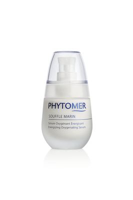 PHYTOMER Souffle Marin Energizing Face Serum | Oxygenating Anti Aging Serum for Face &amp; Neck | Facial Cream Moisturizer Corrects Dull Skin | Protects &amp; Hydrates | 30ml