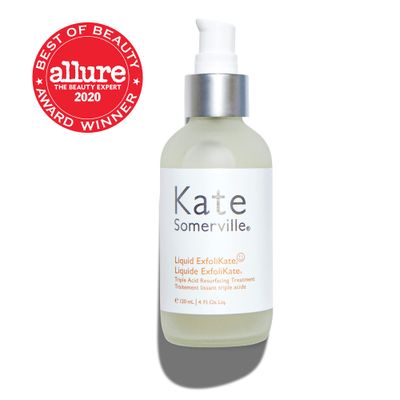 Kate Somerville Liquid ExfoliKate - Triple Acid Resurfacing Treatment - Clinically Formulated AHA Overnight Facial Exfoliator Smooths Skin and Minimizes Pores, 4 Fl Oz
