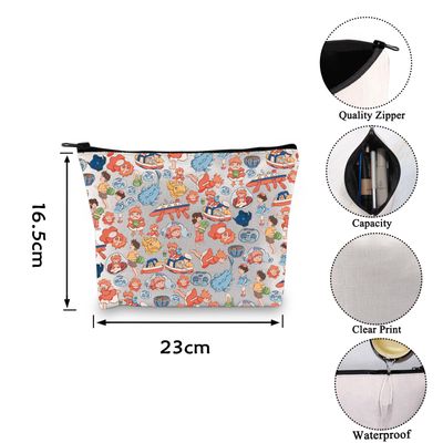 VAMSII Animated Movie Inspired Canvas Makeup Cosmetic Bag Gift P O The Cliff Gift Movie Fans Gift (P o the cliff)