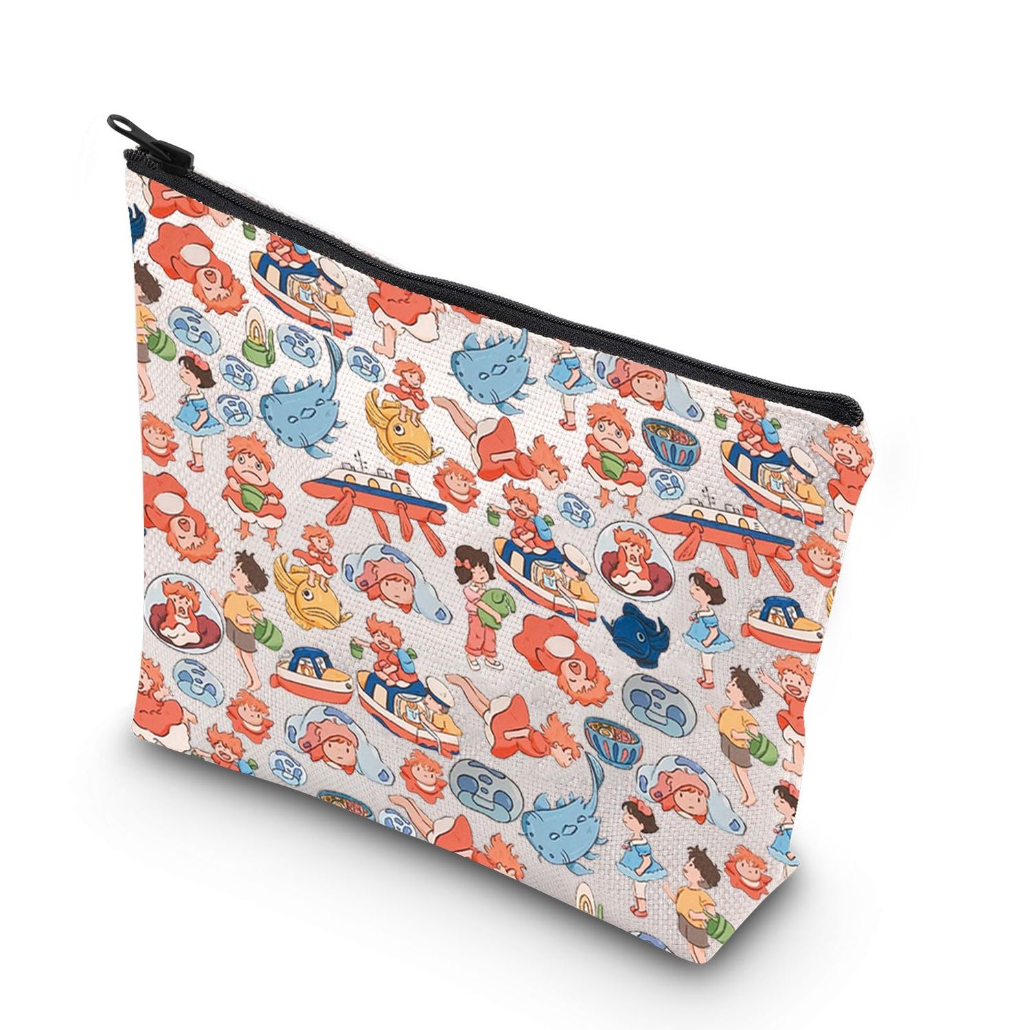 VAMSII Animated Movie Inspired Canvas Makeup Cosmetic Bag Gift P O The Cliff Gift Movie Fans Gift (P o the cliff)