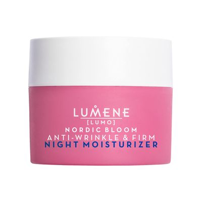 Lumene Nordic Bloom [Lumo] Anti-Wrinkle &amp; Firm Night Moisturizer - Hydrating Face Moisturizer for Visibly Radiant &amp; Smooth Skin - Formulated with Pre-Retinol Complex + Lingonberry Extract (1.7 oz)