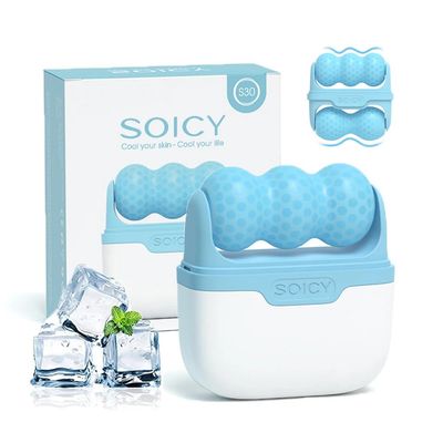 ONLYSKY BEAUTY Blue Ice Roller Face Massagers Cold Massage for Body Eyes Face Skin Care Tools, Roller Cooling Roller Massager