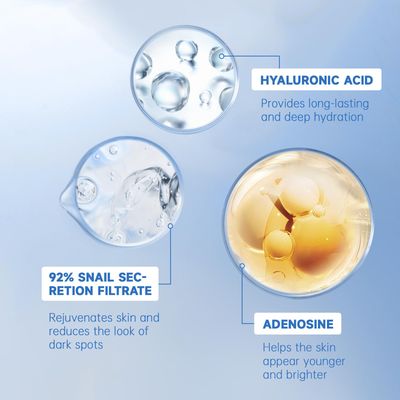 VGO Snail Mucin 92% Moisturizer Daily Face Moisturizer Hydrating Repair Face Gel Cream for Dry &amp; Sensitive Skin, All Skin Types 50g / 1.76oz