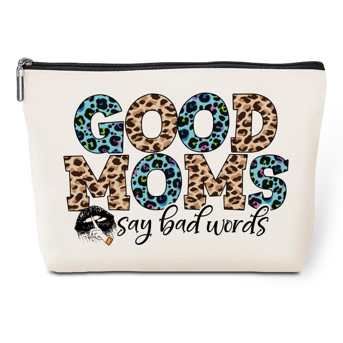 Mom Cosmetic Bag Good Mom Gifts Makeup Bag Good Gifts for Mom Travel Organizer Mother Gifts Zipper Pouch for Mother Mama Mommy Mammy Women Female Gifts for Mom from Daughter Son Mothers Day Birthday