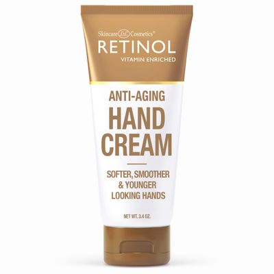 Retinol Anti-Aging Hand Cream - The Original Brand For Younger Looking Hands -Rich, Velvety Hand Cream Conditions &amp; Protects Skin, Nails &amp; Cuticles - Vitamin A Minimizes Ages Effect on Skin