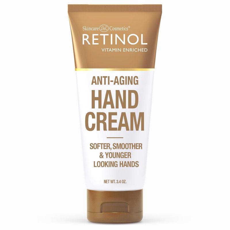 Retinol Anti-Aging Hand Cream - The Original Brand For Younger Looking Hands -Rich, Velvety Hand Cream Conditions &amp; Protects Skin, Nails &amp; Cuticles - Vitamin A Minimizes Ages Effect on Skin