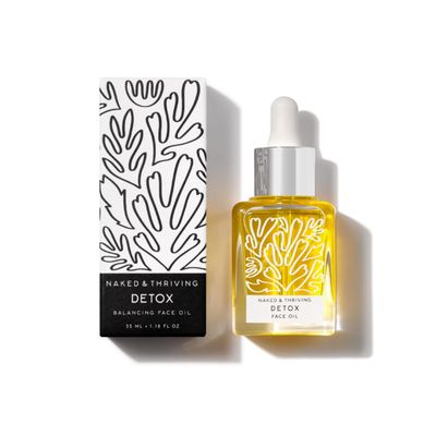 Naked &amp; Thriving Detox Balancing Face Oil | Organic, Vegan, &amp; Natural-Derived Skin Care | For Oily and Blemish-Prone Skin | with Jojoba, Primrose and Almond Oils f(1.18 oz/35 mL)