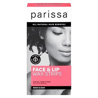 Parissa Face &amp; Lips Wax Strips Kit for Facial Hair Removal, At-Home Waxing Kit with Ready-to-Use Small Wax Strips, 5ml Aftercare Oil, Suitable for All Hair Types, Biodegradable &amp; Skin-Safe (Refresh)