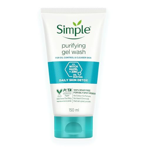 Simple Daily Skin Detox Purifying Facial Wash, 150ml