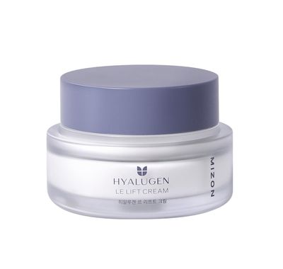 MIZON Hyalugen Le Lift Cream with Hyaluronic Acid and Marine Collagen Deep Hydration Total Care Youthful Skin Revitalizing Korean Skincare (1.69 oz)