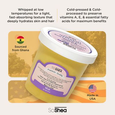 Whipped Shea Butter Musk - Nourishes, Moisturizes &amp; Renews | 100% African Pure Shea Butter | No Dyes &amp; Parabens | Vegan | 12.75oz / 361g