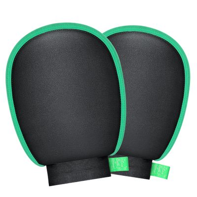 KICKLEEN 2 Pcs Deep Exfoliating Glove for Shower, Exfoliating Mitt for Dead Skin Removal, Exfoliating Body &amp; Face Dead Skin Remover, Body Scrubber Exfoliator Gloves for Dead Skin
